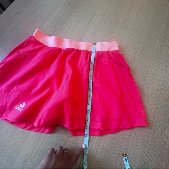 Adidas Women Neon Tennis skirt with shorts size Small 1002 - Picture 11 of 11